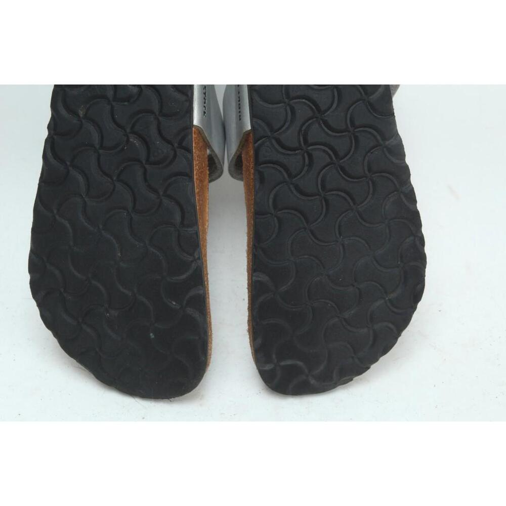 Birkenstock Gizeh Sandals Birko Flor Silver Shoes Women's 36 /5 - Picture 11 of 12